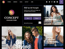 Tablet Screenshot of conceptfashion.be